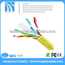 Yellow Cat6 utp cable for AMP for gigabit ethernet